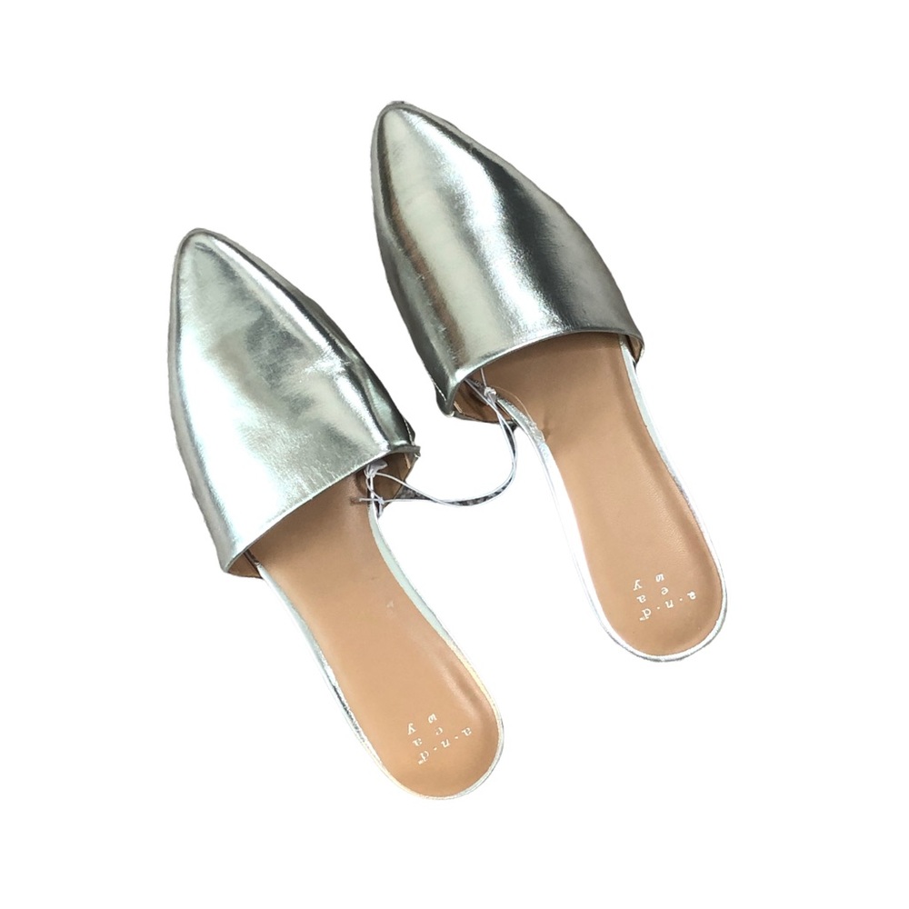 A New Day Silver Shoes Size 7.5